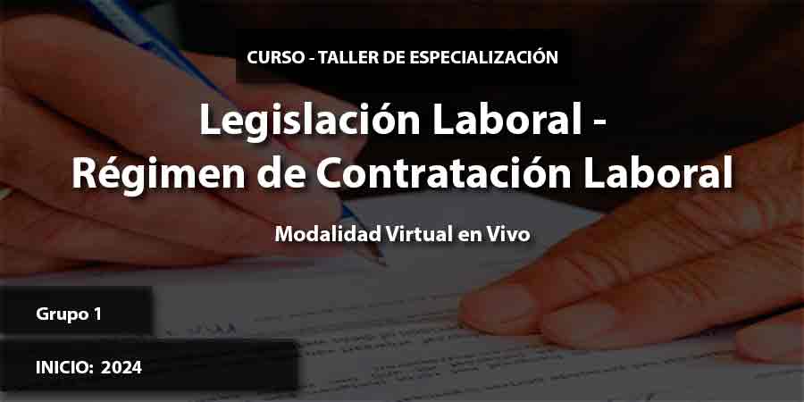 Cursos de Especialización en Legislación Laboral