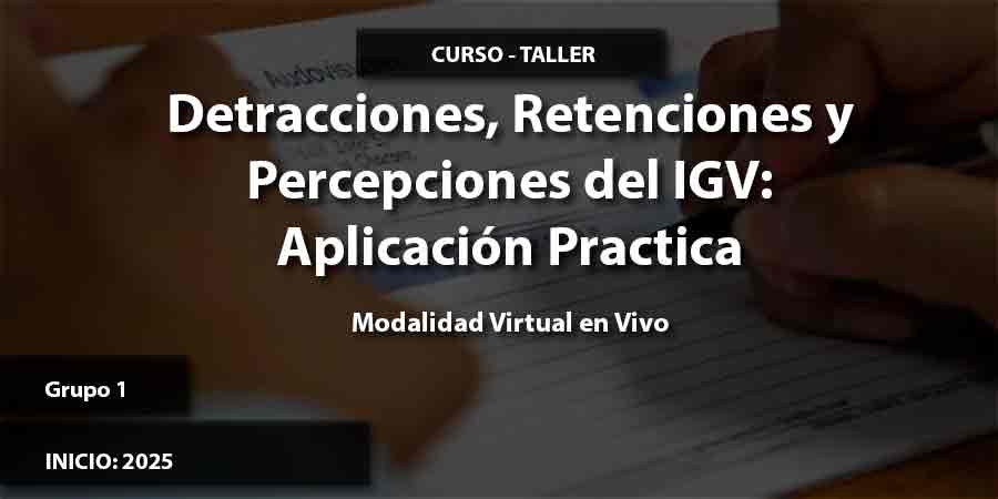 Cursos Tributacion- Detracciones, Retenciones y Percepciones